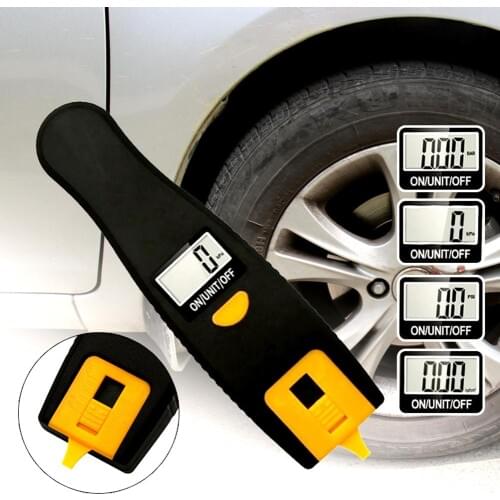 2 in 1 Car Auto LCD Digital Display TPMS Tire Pressure Monitor Thread Gauge 2020