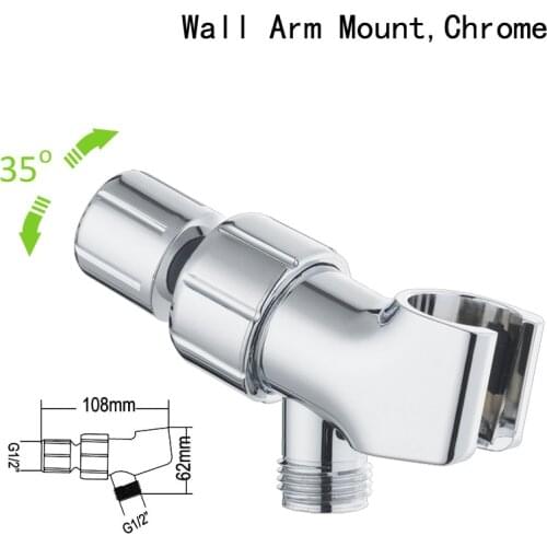 3 Way Shower Head Diverter Valve Fix Bracket ABS Bathroom Shower Head Diverter Sprayer Arm Mount Valve for Bathroom Accessories