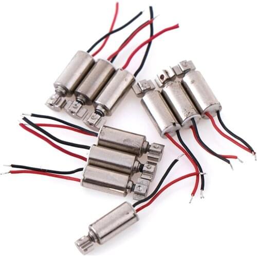 5/10pcs/lot DC Micro Vibration Motor Cell Phone Coreless Vibrator 4.4x4.4mm DC1.5-3V Motors & Parts Wholesale