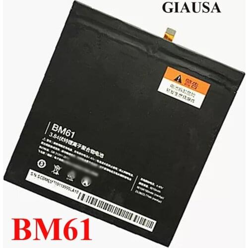 GIAUSA 6010mah BM61 battery for Xiaomi Pad 2 battery for Mipad 2 7.9 inch