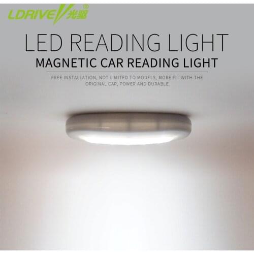 USB Charging Car Reading Light Auto Roof Magnet Auto Day Light Trunk Day Time Interior Square Dome Vehicle Indoor Ceiling Lamp