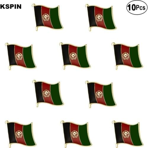 Afghanistan Flag Lapel Pin Flag badge Brooch Pins Badges 10Pcs a Lot