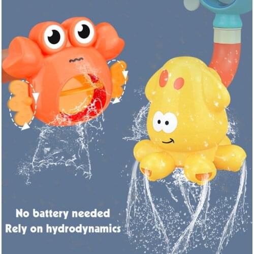Baby New Bath Toys Suction Cup Water Game Giraffe Crab Model Faucet Shower Water Spray Toys Bathroom Bath Shower Water Toy