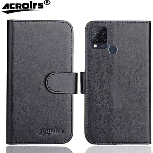 Infinix Hot 10S NFC Case 6.82" 6 Colors Flip Fashion Soft Leather Infinix Hot 10T Exclusive Phone Cover Cases Wallet
