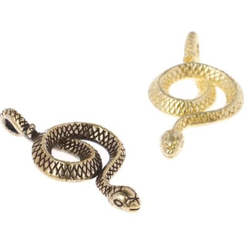 Brass Snake Key Ring Key chain Outdoor Accessories EDC Copper Snake Car Hanging