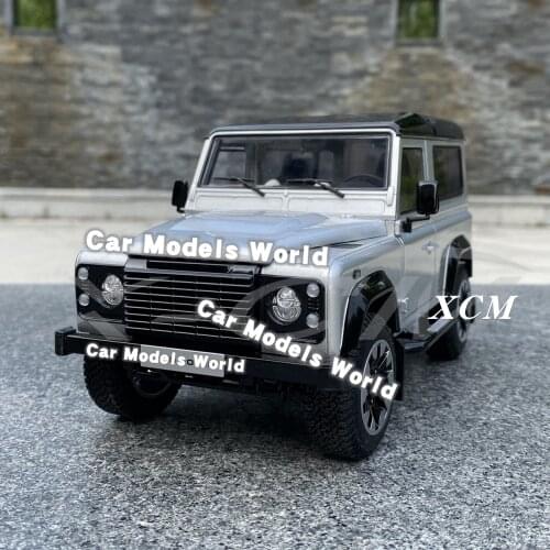Diecast Car Model LCD Models Defender 90 Works V8 - 70th Edition 2017 1:18 (Silver) + SMALL GIFT