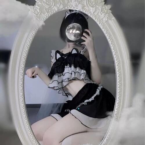 Cute Sexy Schoolgirl Costume College Students Uniform COS Cat Girl Maid JK Sailor Halloween Costumes for Women Role Play