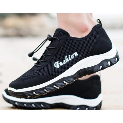 Autumn Men Sneakers Breathable mesh Shoes Men Shoes Male Mesh Flats Plus Big Size Loafers Breathable Slip On Spring shoes
