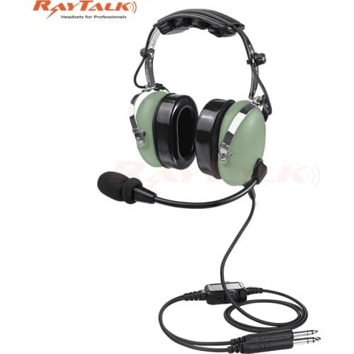 Aviation Headset Pilot Headset, Include Headset Bag, Noise Cancelling Mic, GA Dual Plug, Stereo Support, Soft Ear Pad, Free ship