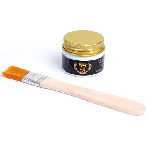 Gilding Glue Gold Leaf Water-based Glue for Metal Foil Sheets Arts Craft Paper Home Decortion 20ml with brush