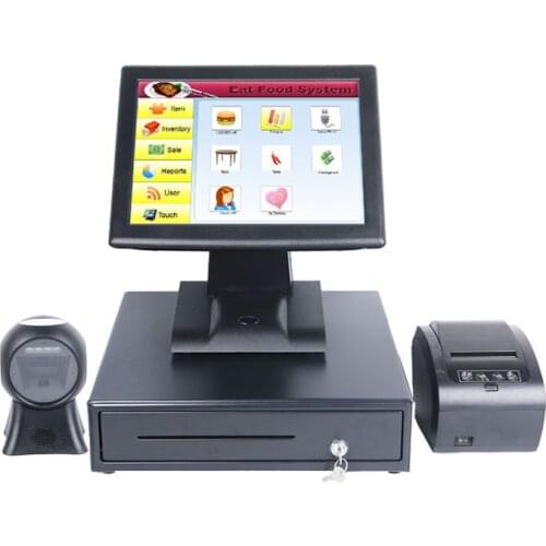 Retail restaurant cash register 15 inch Retail Restaurant China POS System/ POS Terminal/epos system/cash register newest pos pc
