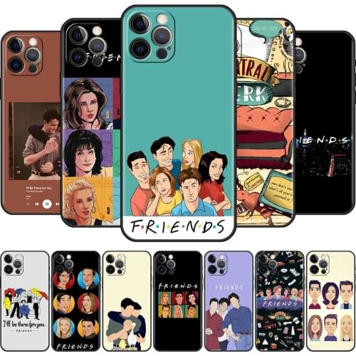 Silicone Case For Apple iPhone 12 11 Pro Max XR SE 2020 7 8 Plus X Xs 6 6S 5 5S Soft Phone Cover Fundas Friends TV Coffee Shell