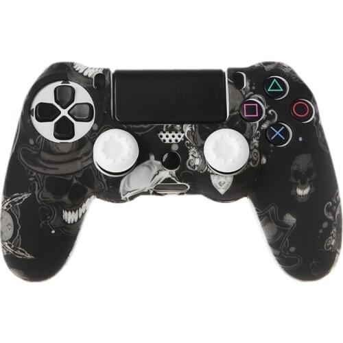Gamepad Controller Silicone Sleeve Guard Protective Cover + 2 Grip For PS4 wholesales