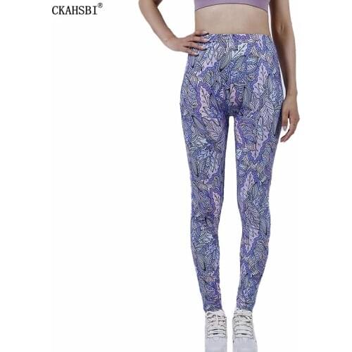 CKAHSBI Workout Sexy Yoga Pant Sport Women Fitness Print Leggins Running Slim Elasticity Fashion Casual Streetwear Drop Shipping