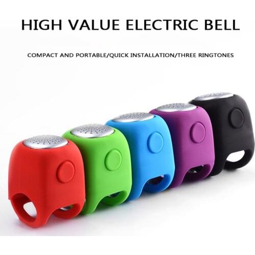 Bicycle Electric Horn Accessories Of Various Specifications Elastic Silicone Waterproof Convenient Installation Simple Fashion