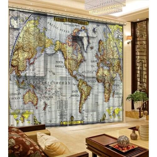 High quality return cutains 3D Curtain Printing Blockout Polyester Photo Drapes Fabric For Room Bedroom Window