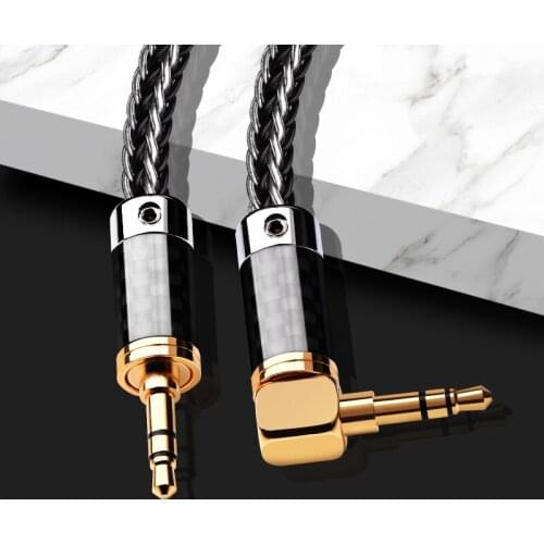 ATAUDIO hifi aux cable high quality silver-plated OCC 3.5mm aux audio cable