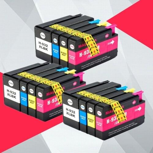 12PK Compatible 932XL 933 for HP932 933XL replacement Ink Cartridge for HP Officejet 6100 6600 6700 7110 7610 7612 Printer