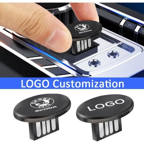 Car Custom Logo Metal Mini OTG 2.0 USB Flash Drive 8 16 32 64 GB For Skoda Octavia Rapid Kodiaq Karoq Fabia Kamiq Superb Yeti