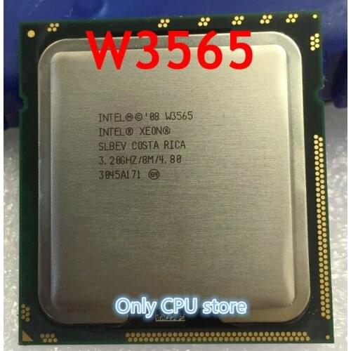Free shipping Processor INTEL W3565 CPU processor /3.2GHz /LGA1366/8MB L3 Cache/Quad-Core/ server CPU