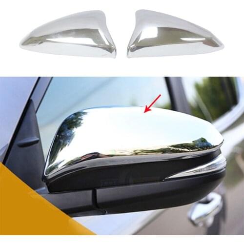 Loyalty for Toyota RAV4 4Runner 2013-2019 Exterior Rearview Side View Mirror Cover Molding Trim Frame ABS silver Auto Styling