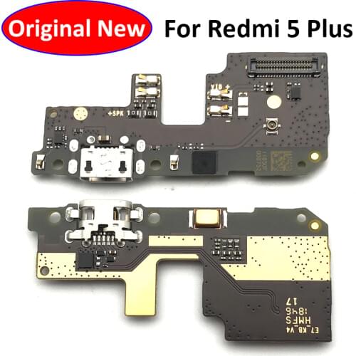 For Xiaomi Redmi 5 Plus USB Charging Port Dock Connector Flex Cable With Microphone Board