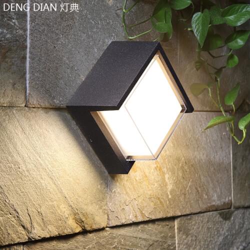 Outdoor lighting 10W LED Garden Wall light Waterproof Balcony Porch light Aluminum wall Lamp Double layers diffuser for Aisle