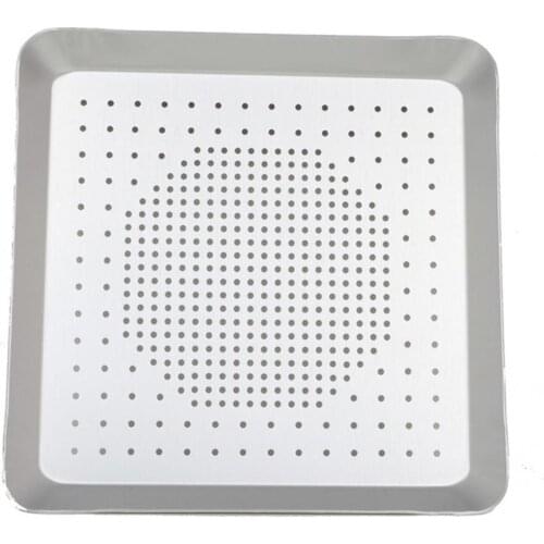 Delicate 8 Inch-16 Inch Wide Application Aluminium Alloy Pizza Pan Tray 8 Sizes Pizza Pan Tray Square for Home