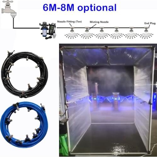 H05 Garden water spray nozzles electric pump misting spray system nebulizer for disinfection greenhouse garden irrigation 6M-18M