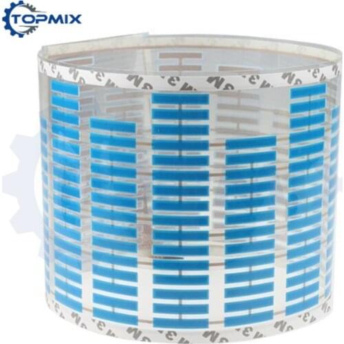 Blue Car Music Rhythm LED Flash Light Sound Activated Equalizer Auto Car Sticker 45X11CM