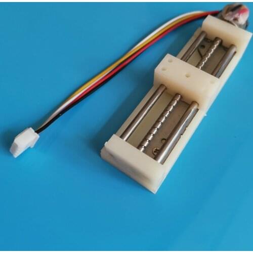 Slide table screw linear stepper motor, old motor, new slide table, can be used normally