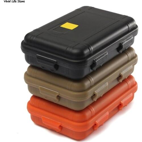 Outdoor Shockproof Waterproof Boxes Survival Airtight Case Holder For Storage Matches Small Tools EDC Travel Sealed Containers