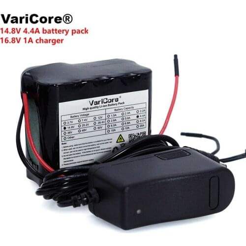 VariCore 14.8V 4400mAh 18650 li-iom battery pack night fishing lamp heater miners lamp amplifier battery with BMS+16.8V Charger
