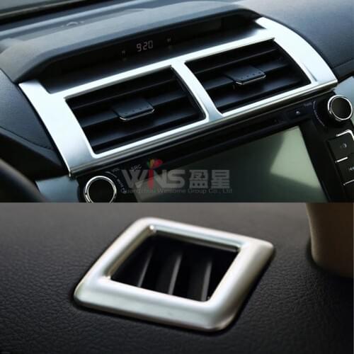 For Toyota Camry XV50 2012 2013 2014 2015 2016 2017 Interior Mouldings Air Vent Cover Trim Car Styling Accessories Chrome ABS