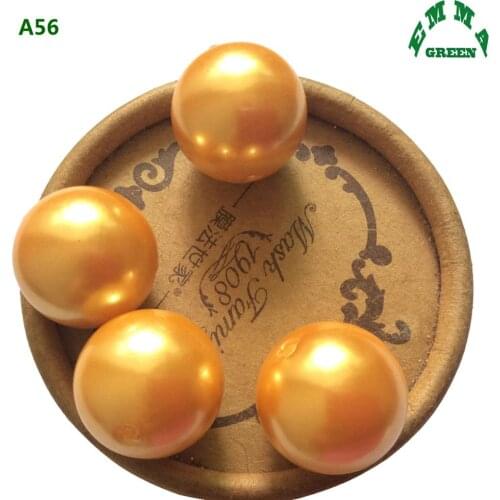 Pearl Beads for Jewelry making Gold Pearls 6mm to 30mm Wholesale Large Imitation Pearls Ball Round Beads Vase Filler