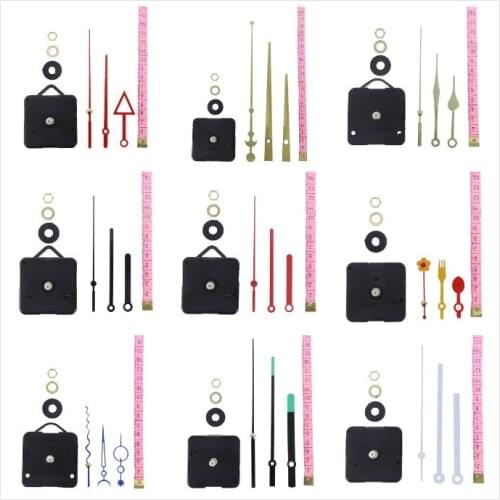 Hot DIY Clock Hollow Heart Metal Texture Creative Wall Clock Retro Wall Clock Movement Accessories Black Hands Repair Kit