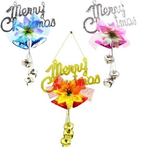 10pcs Beautiful Hanging Bell Ornament Drop Pendants For Home Christmas Tree Baubles Cristmas Tree Decoration Free Delivery