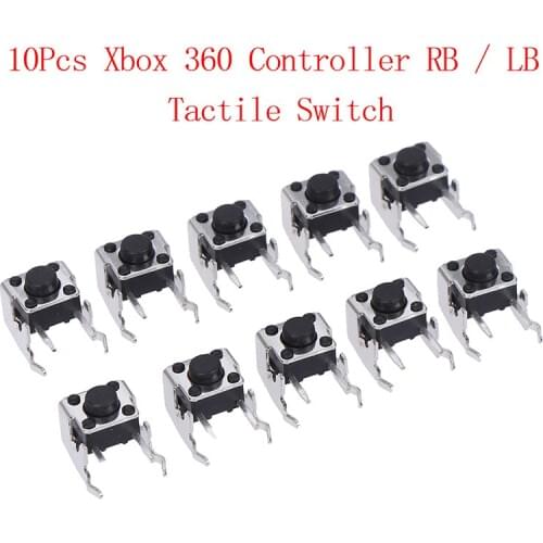 10Pcs Replacement Repair Parts For LB RB Switch Bumper Joystick Button for Xbox 360 Controller Hot sale