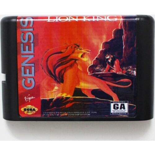 The Lion King 16 bit MD Game Card For Sega Mega Drive For Genesis