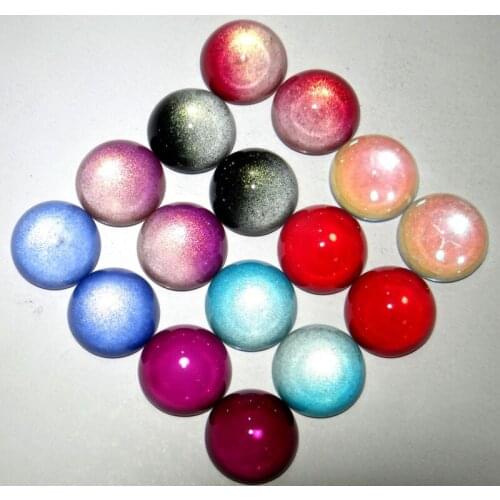 18mm natural Quartz crystal cabochon Color Change by Temperature Beads pendant For Diy Jewelry Making Bracelet Accessories 50pc