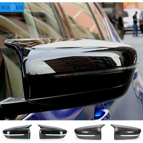 2 Pieces for Bmw 5 7 Series G30 G38 G11 G12 ABS Right-hand mirror covers caps rearview side carbon fiber mirror case cap 2017-IN