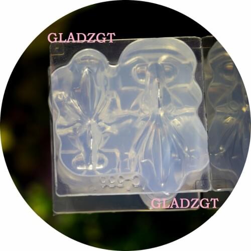 GLADZGT 3D Stereo Goldfish male and female mold Full Transparent DIY Decorative Craft Jewelry Making resin molds for jewelry