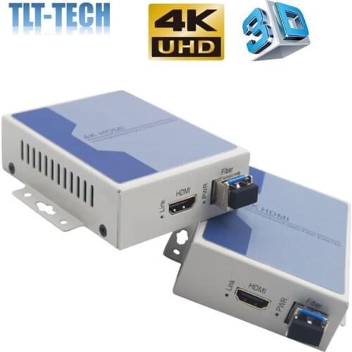 4K HDMI over fiber optic Single-mode HDMI KVM Extender over fiber optic cable with USB support keyboard and mouse