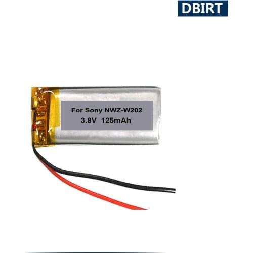 125mAh Battery For Sony Walkman NWZ-W262 NWZ-W202 NWZ-W252 SBH-80 SBH80 Wireless Bluetooth MP3