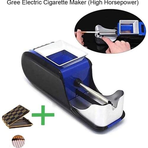 Automatic Cigarette Rolling Machine Portable Mini Electric Tobacco Injector Cigarette Roller Maker DIY Smoking Tool EU Plug