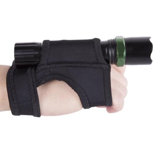 Outdoor Diving Flashlight Holder 600D Nylon Multi Functional Portable Adjustable Wrist Hand Wrap Strap Hunting camping equipment