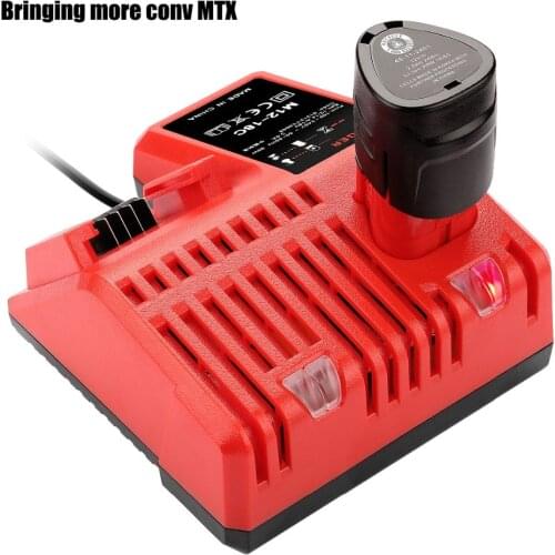 For Milwaukee 10.8V 12V 18V M12 M18 48-11-24xx Series Lithium-ion Battery N12 M12-18C Li-ion Battery Charger Red color