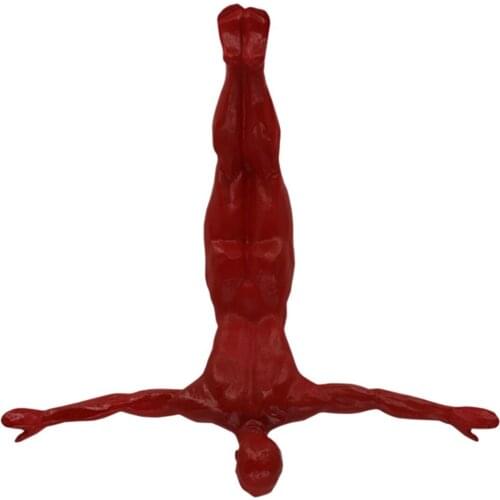 Living Room Background Creative Gift Colorful Young Boy Figurine Figure Cool Bungee Jumping Man Resin Wall Hanging Decoration