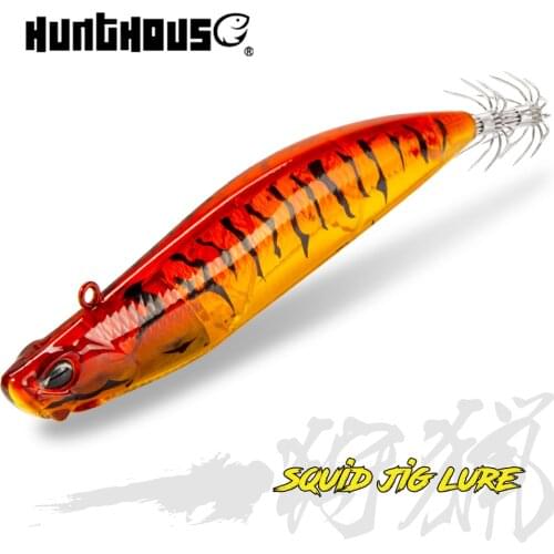 Hunthouse Egi Suqid Lure Fishing Lure 110mm 30g sinking Luminous EGI hook leurre tip-run fishing hard bait for turlutte