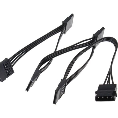 Large IDE 4P to 5 SATA 15 Pin Power Splitter Line PC Power Conversion Line Hard Disk Drive Power Supply Extension Cable Adapter